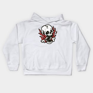 Skull Fire Kids Hoodie